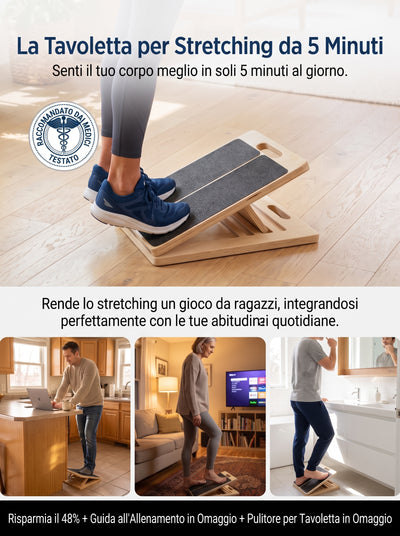 Pedana per stretching e mobilità (+ Guida all'allenamento in omaggio)